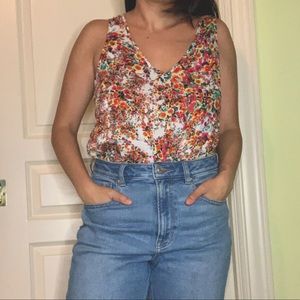Floral tank/tunic top